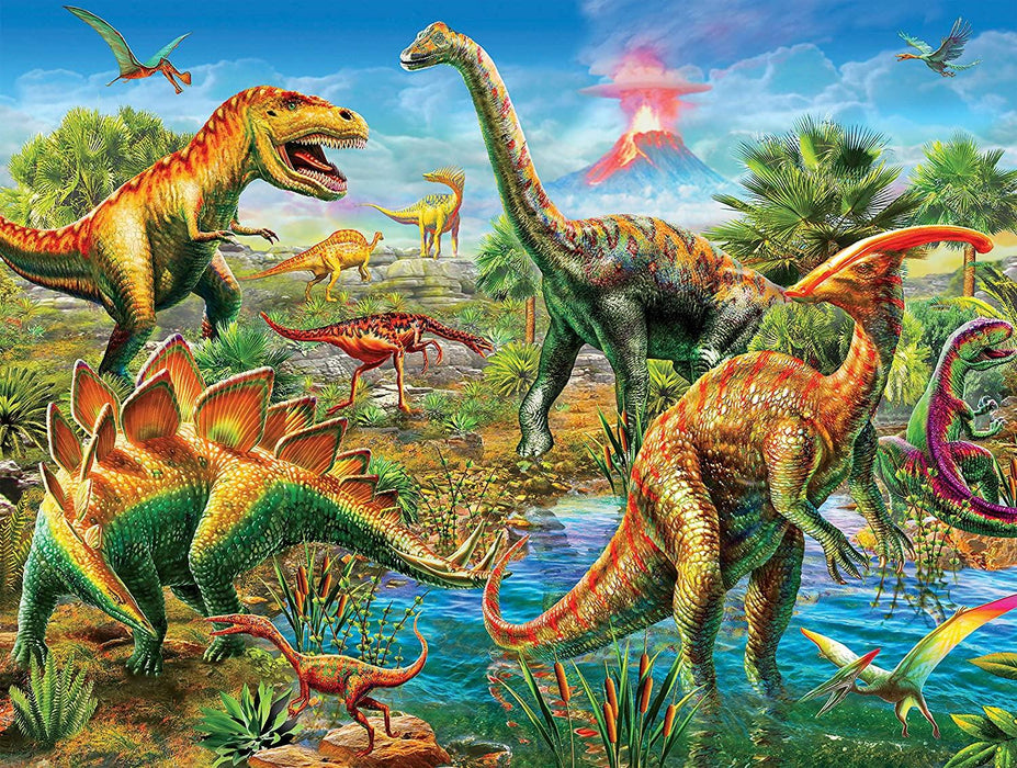 Ceaco Prehistoria - Jurassic Playground Jigsaw Puzzle, 300 Pieces