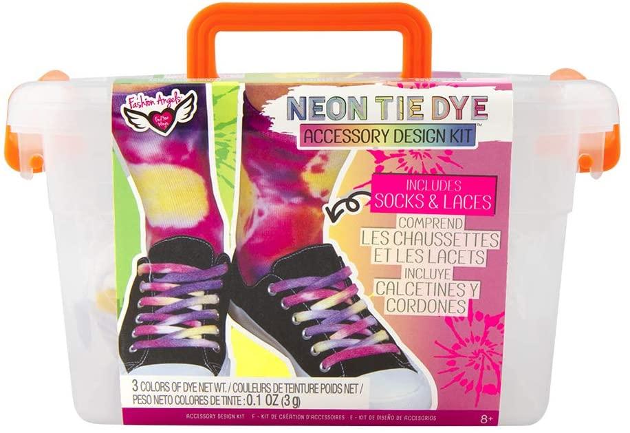 Fashion Angels Neon Tie Dye Socks & Shoelaces Kit