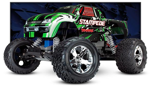 Stampede w/ Battery and Charger Green