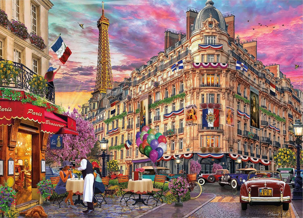 1000pc Bonjour Paris Cities by David MacLean Puzzle