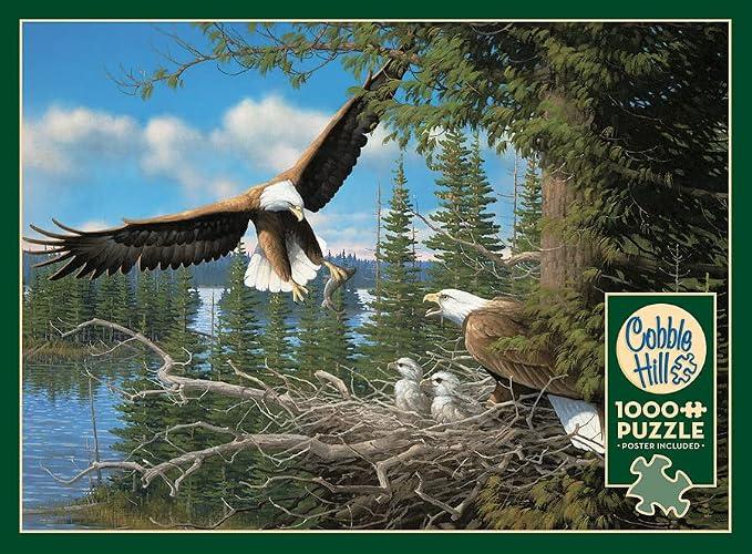 Nesting Eagles 1000pc Puzzle - Cobble Hill