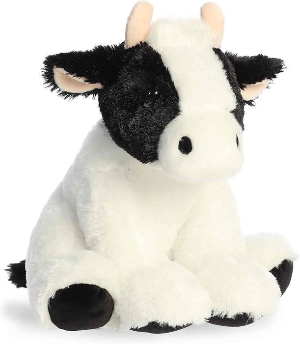 14" Black & White Cow Plush
