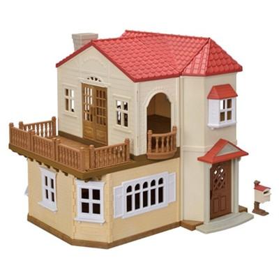 Calico Critters Red Roof Country Home Separate Attic Playroom