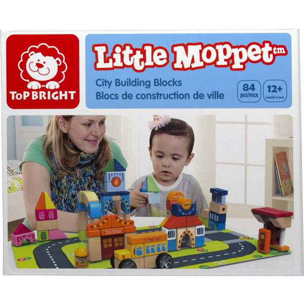 City Building Blocks- 84pc Wood Set