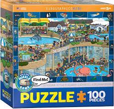 Crazy Aquarium 100pc Children's Puzzle