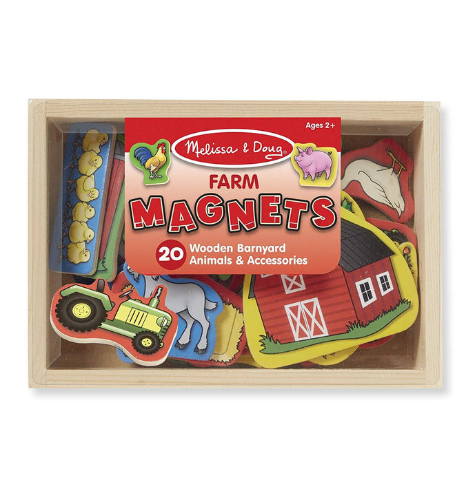 Farm Magnets Wood Box
