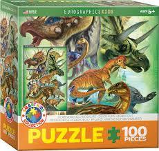 Herbivorous Dinosaurs 100pc Children's Puzzle