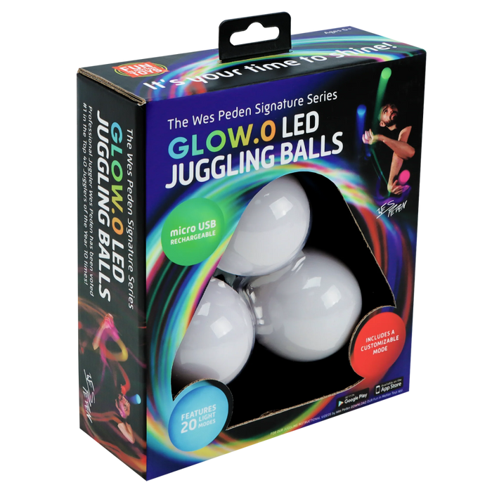 JB01-WP Wes Peden Glow.0 LED Juggling Balls