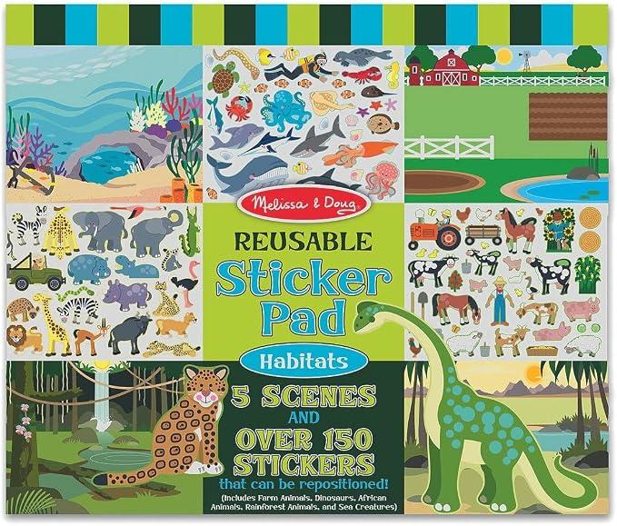 MD-4196 Habitats Reusable Sticker Book