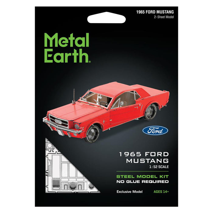Metal Earth- 1965 Ford Mustang Coupe, Red Version