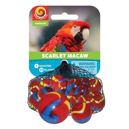 Scarlet Macaw Marbels