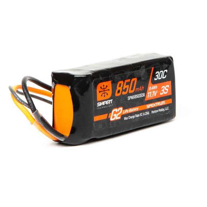 Spektrum 850mAh 3S 11.1V SmartG2 30C LiPo Battery; IC2 Connector