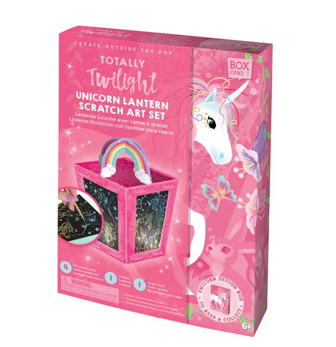 Totally Twilight Unicorn Lantern Scratch Art Set