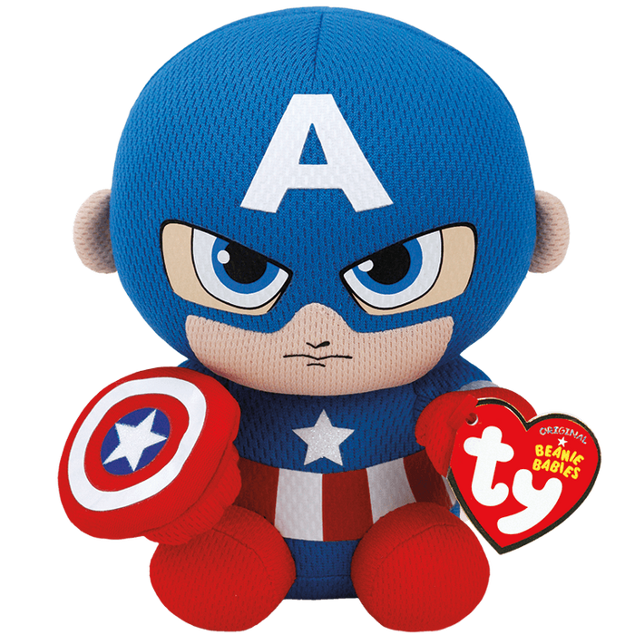 Ty Maarvel Plush- Captain America Reg