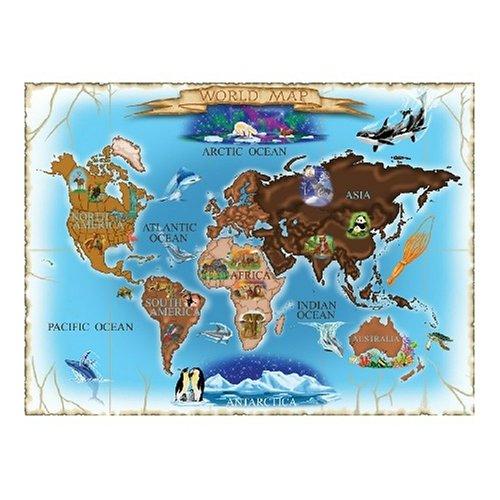 0500 pc Map of the World Cardboard Jigsaw Puzzle