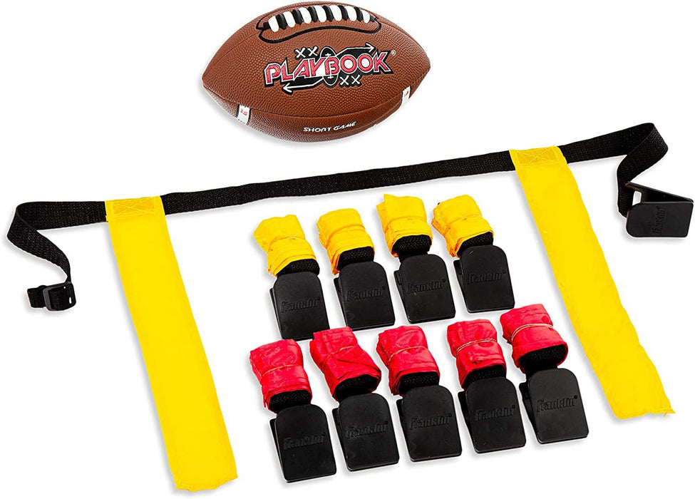 10 Player Flag Football Set With Playbook Mini Ball