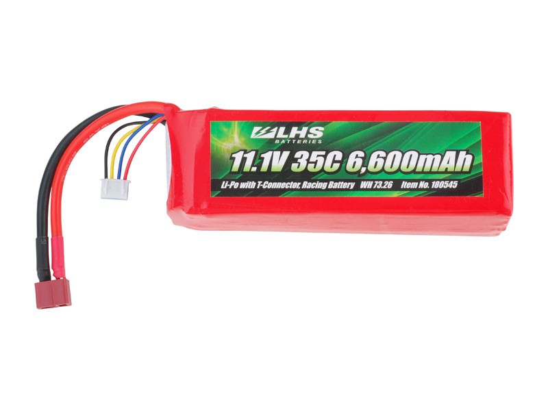 11.1v 6600mah 35C Car LiPo Battery with Deans Connector