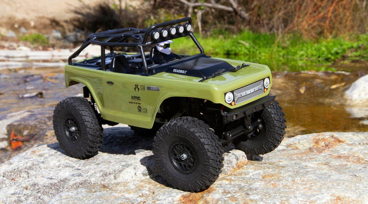 1/24 SCX24 Deadbolt 4WD Rock Crawler Brushed RTR, Green