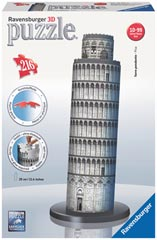12557 3D Leaning Tower of Pisa 216 pc