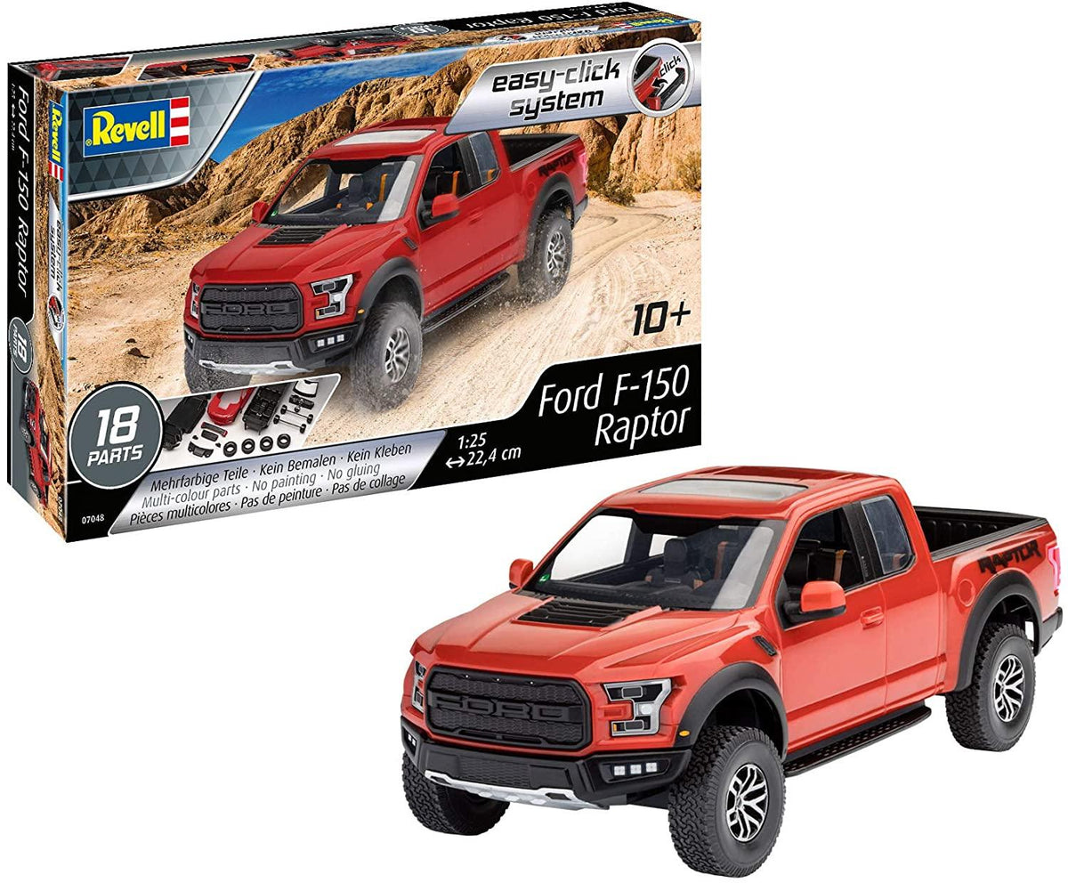 1:25 Ford F-150 Raptor Model Kit (Snap) — Adventure Hobbies & Toys