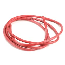 13AWG Silicone Wire 3', Red
