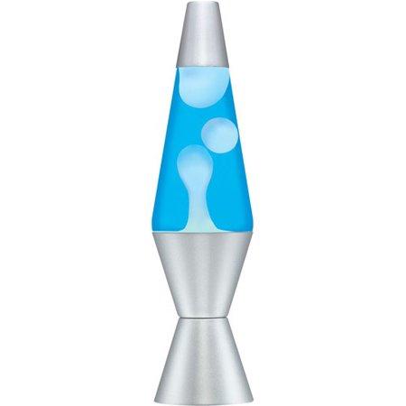 14.5" Lava Lamp Blue/Silver