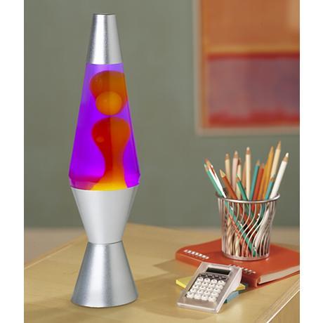 14.5" Lava Lamp Purple/Yellow Wax