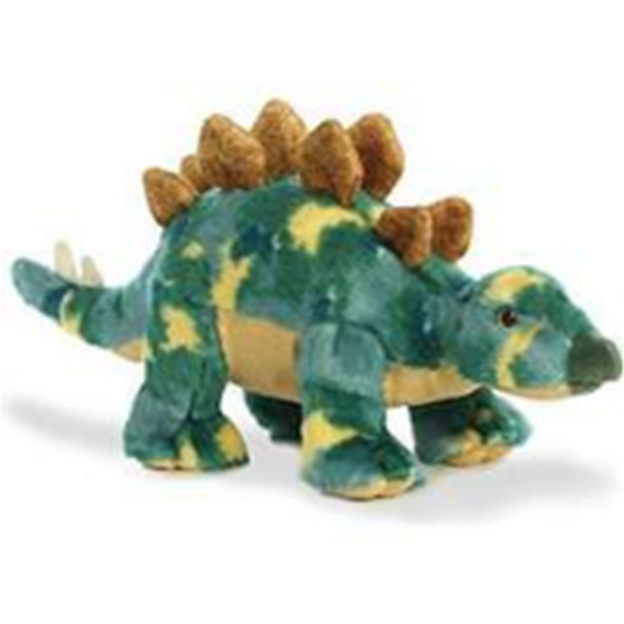 14 Inch Green Stegosaurus Dinosaur Plush Stuffed Animal by Aurora