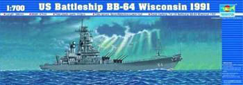 1/700 USS Wisconsin BB64 1991