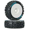 1/8/ Lockup Buggy Tire Mounted White Rims