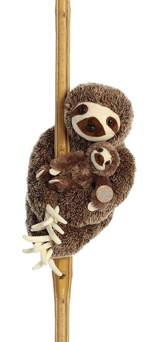 18" Sloth Mama and Baby Stuffed Animal