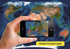 19308 Satellite World Map 1000 pc Augmented Reality