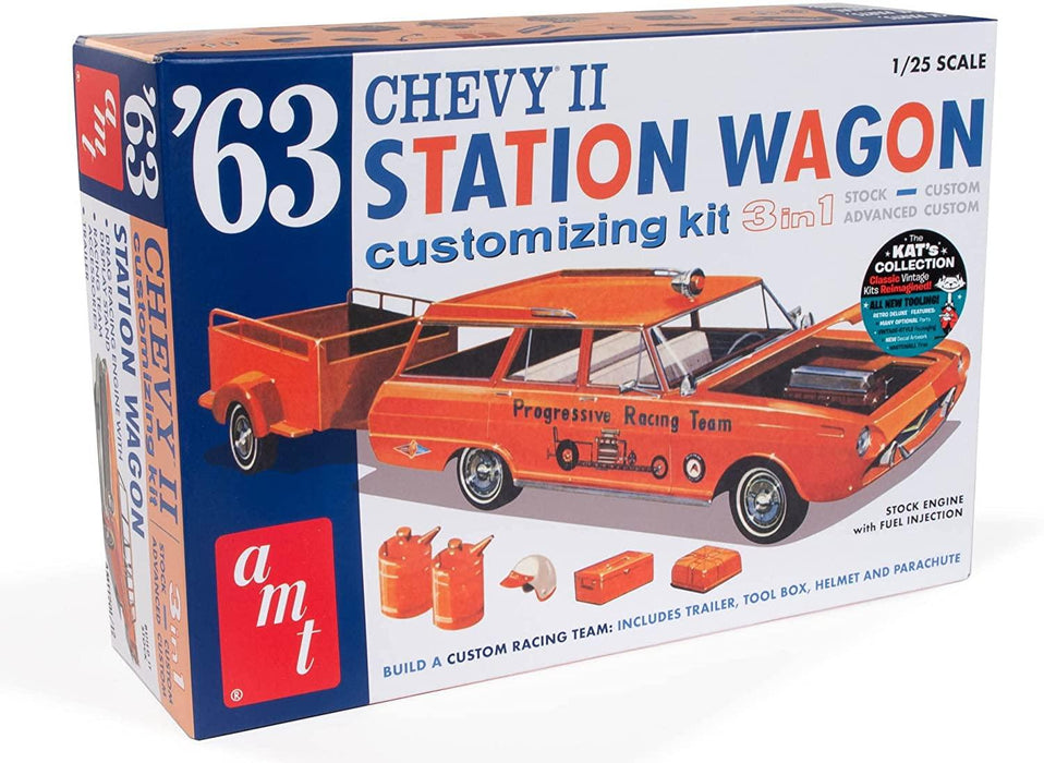 1963 Chevy II Station Wagon w/ Trailer