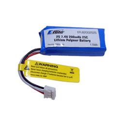 200mAh 2S 7.4V 25C LiPo, 26AWG