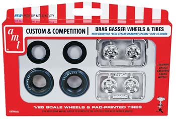 24 Gasser Wheels and Tire Set