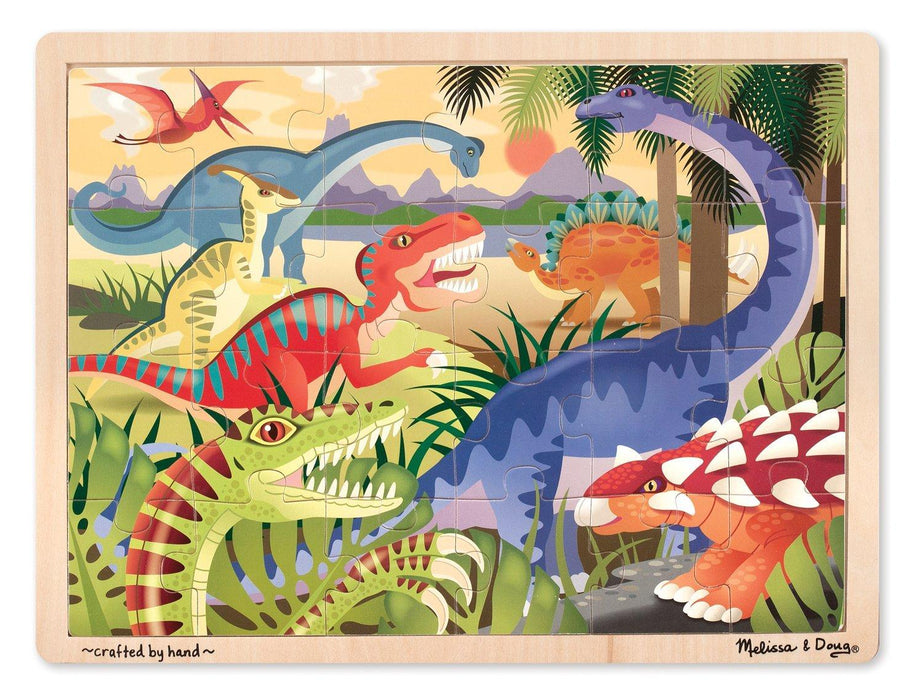 24pc Wooden Dinosaur Puzzle