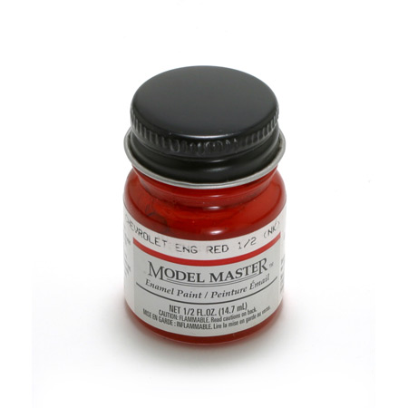 2731 Model Master Chevy Engine Red 1/2 oz