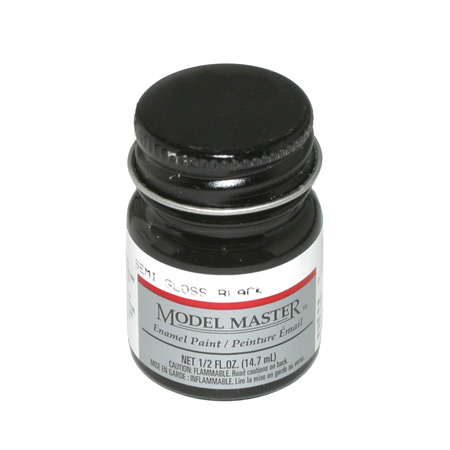 2740 Model Master Semi-Gloss Black 1/2 oz