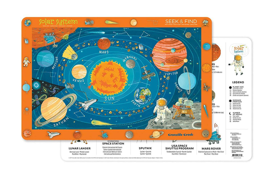 2 Sided Placemat Solar System