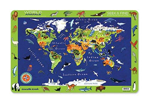 2 Sided Placemat World Animals als