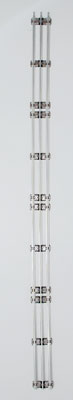 35" Straight Track Brown Metal Ties Lionel O27