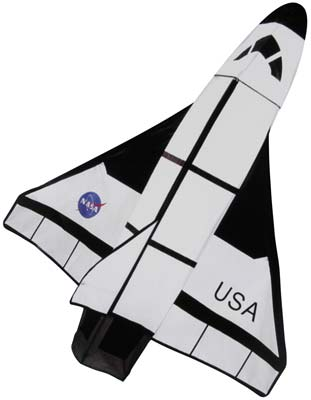 3D Space Shuttle SV,40" x 48" Kite