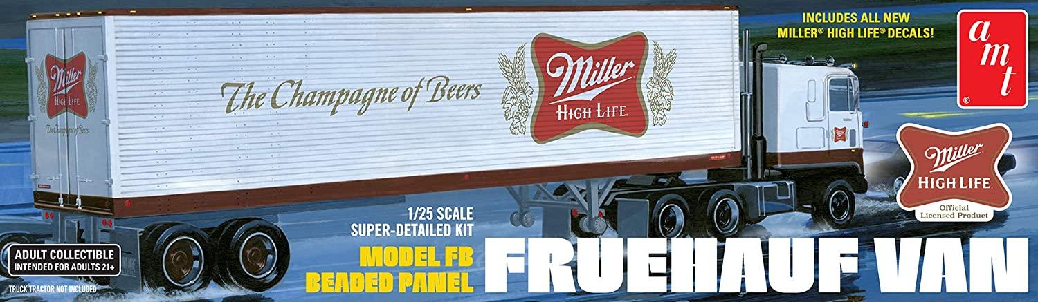40' Semi Trailer (Miller Beer) Model Kit