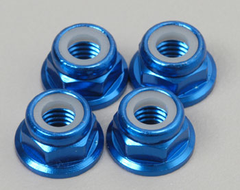4147X Nuts 5mm Flanges Alum Blue TMx 2.5 (4)