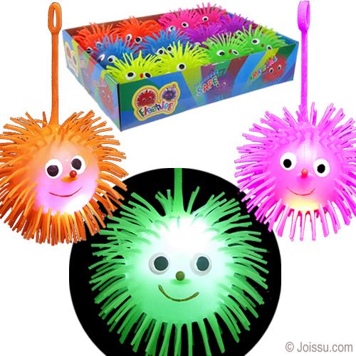 4" Flash Med Smiley Face Puffer Yo-Yo Ball