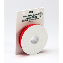 50' Stranded Wire, 20 Gauge/Red