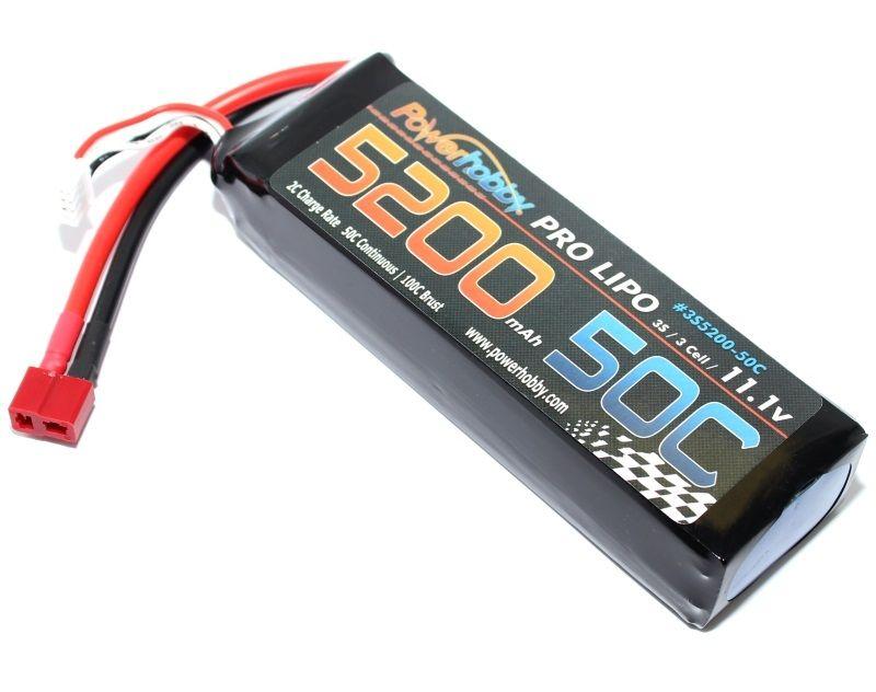 5200mah 11.1v 3S 50C LIPO Deans