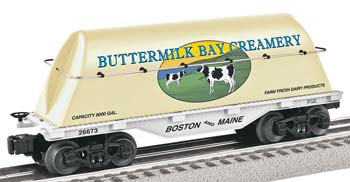 6-26673 Flatcar w/Milk Tank