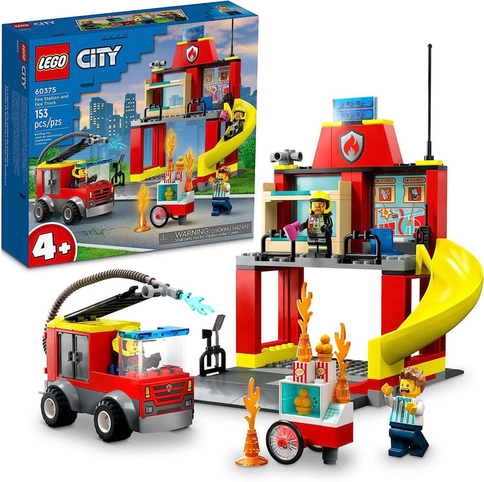 60375 Fire Station and Fire Truck