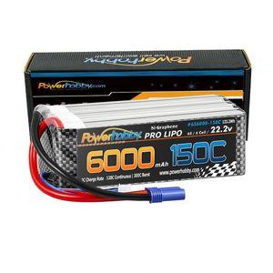 6S 22.2v 6000mah 50C Battery w/ EC5 Connector